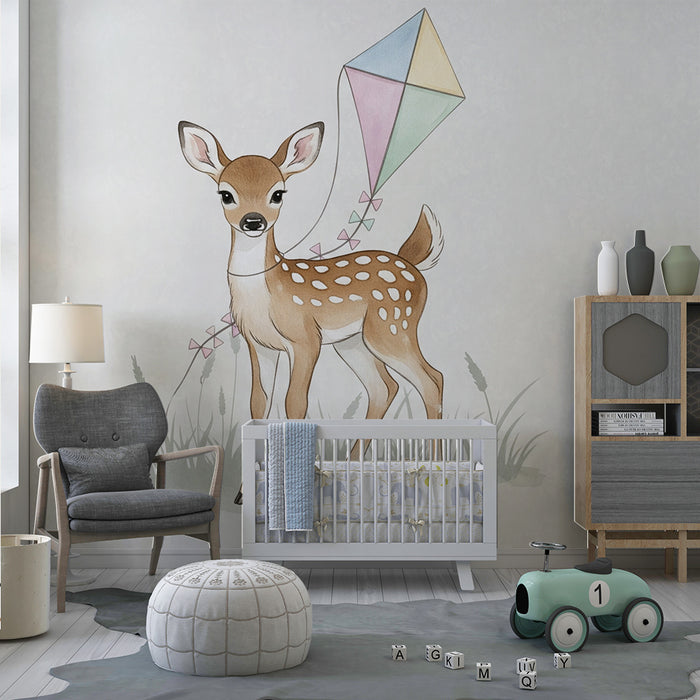 Barntapet | Lekfulla hjortar och färgglada drakar
