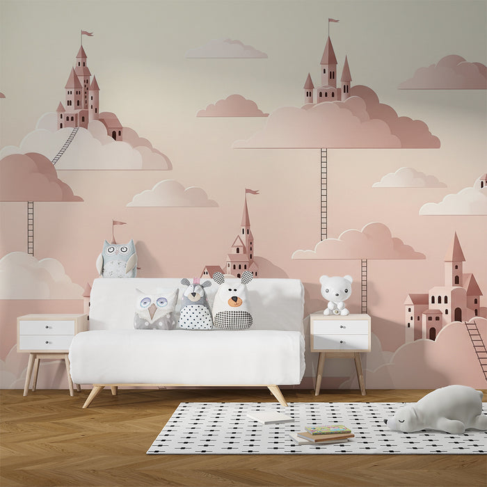 Barntapet | Slott i molnen med delikata stegar