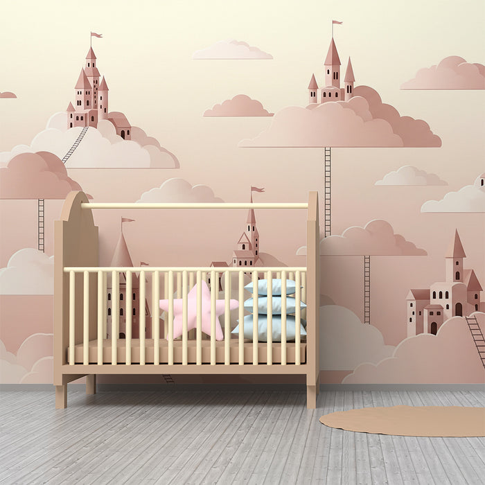 Barntapet | Slott i molnen med delikata stegar