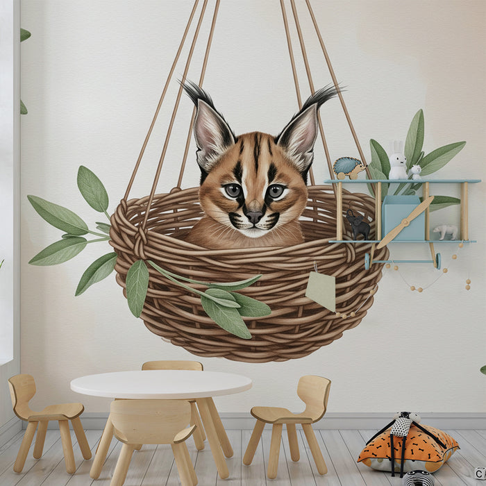 Børneværelse tapet | Killing i en hængende kurv