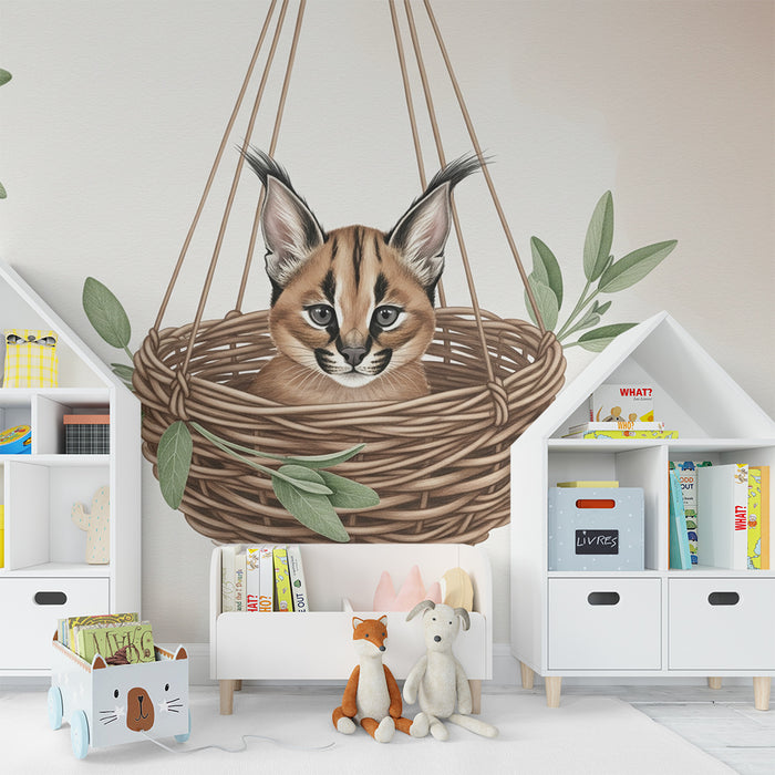 Børneværelse tapet | Killing i en hængende kurv