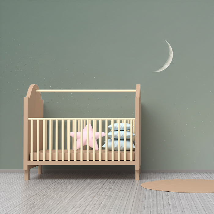 Babyzimmer Tapete | Sternenhimmel und sanfter Mond