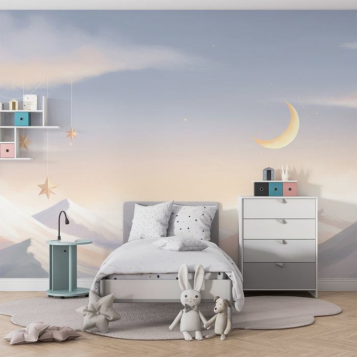 Papel de parede quarto bebê | Zvjezdano nebo i umirujuće planine