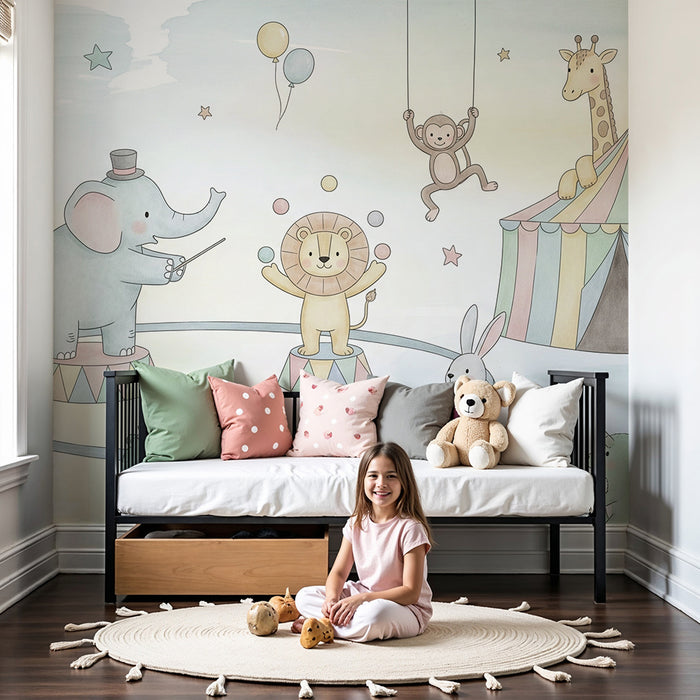 Barntapet | Förtrollande cirkus med roliga djur