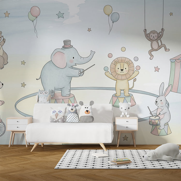Barntapet | Förtrollande cirkus med roliga djur