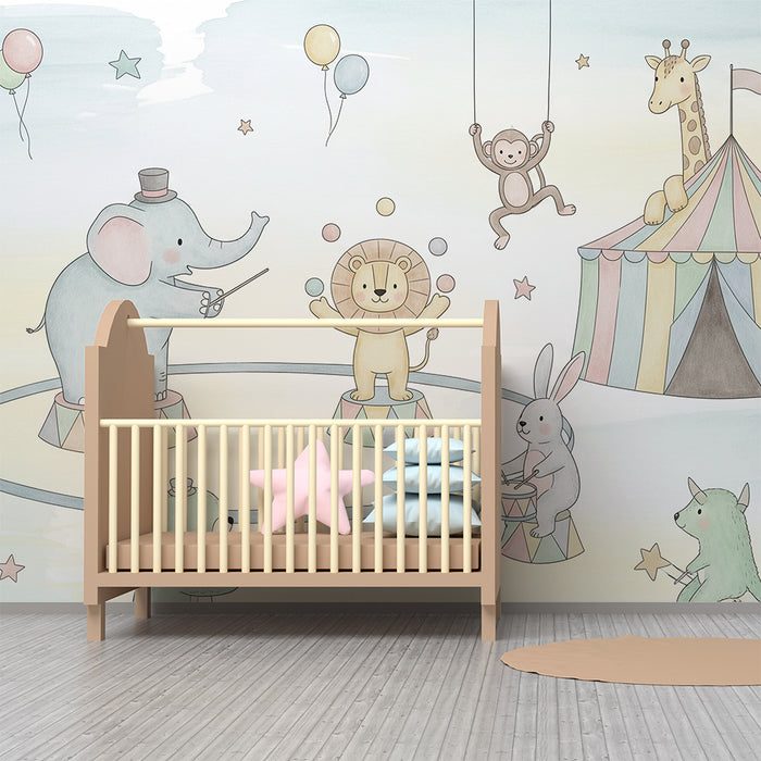 Barntapet | Förtrollande cirkus med roliga djur