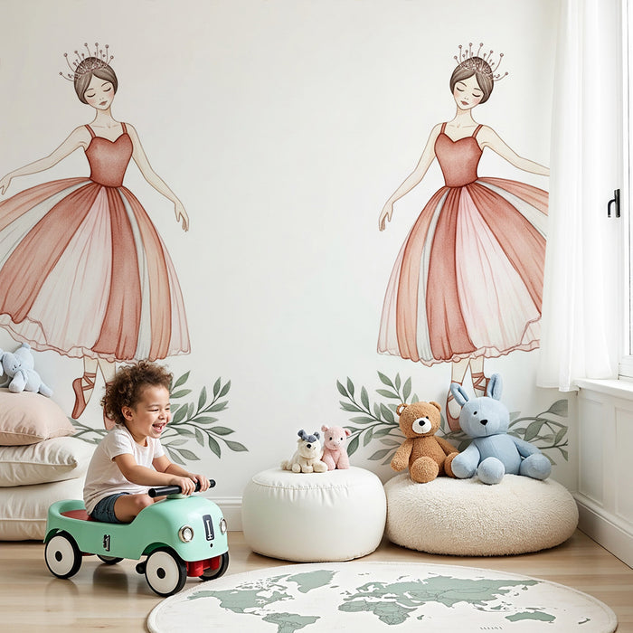 Tapeta dětského pokoje | Elegantní a jemné tanečnice