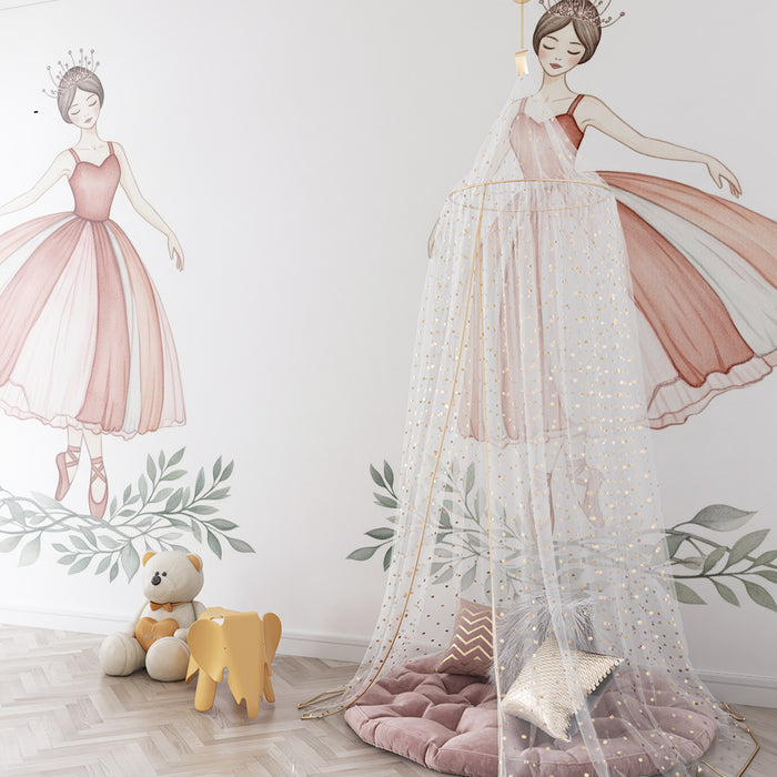 Tapeta dětského pokoje | Elegantní a jemné tanečnice