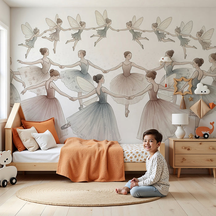 Babykamer behang | Dansers en betoverende feeën