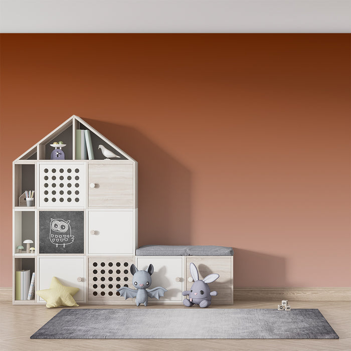 Nursery room wallpaper | Warm gradient of earthy tones