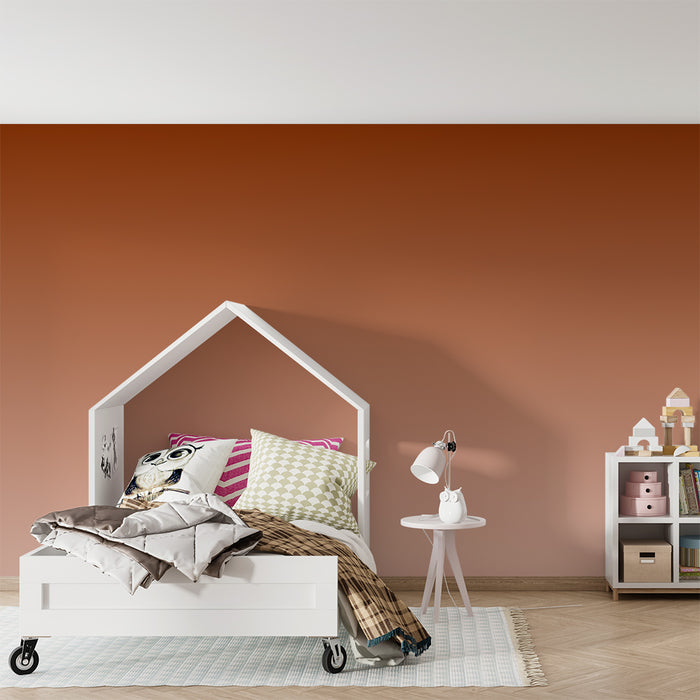 Nursery room wallpaper | Warm gradient of earthy tones