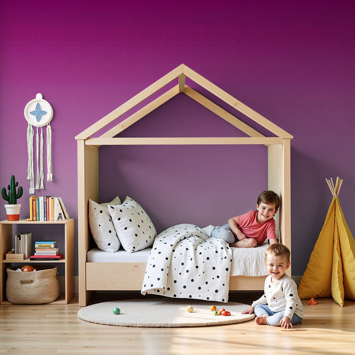 Papier peint chambre bébé | Dégradé de violet