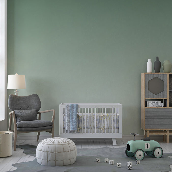 Carta da parati bambini | Sfumatura delicata di verde
