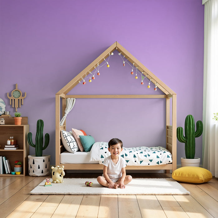 Børneværelse tapet | Blid lilla gradient