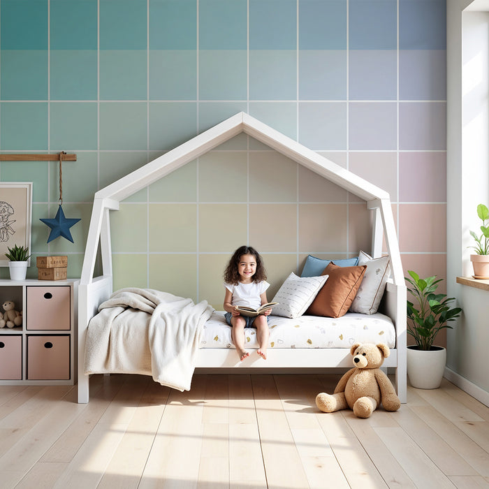 Baby room wallpaper | Soothing pastel gradients for a soft, gentle atmosphere