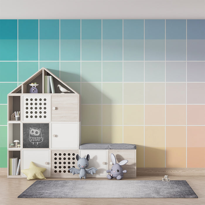 Baby room wallpaper | Soothing pastel gradients for a soft, gentle atmosphere