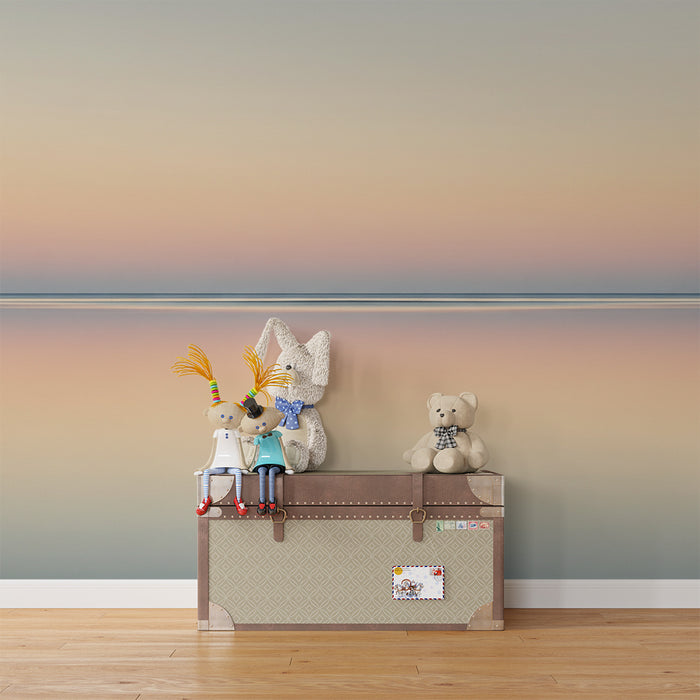 Barntapet | Mjuka nyanser av solnedgång över vattnet