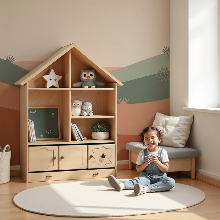 Nursery room wallpaper | Soft waves and natural patterns in pastel tones