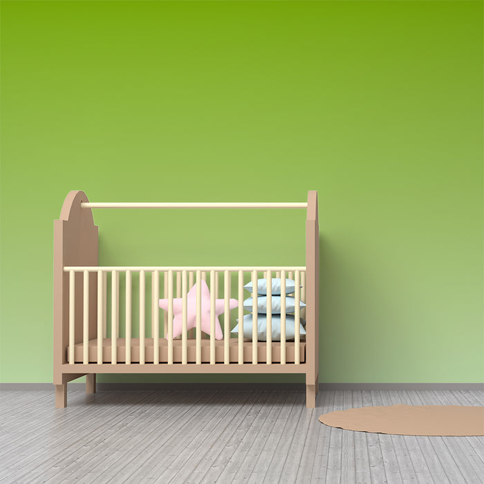 Papier peint chambre bébé | Douceur de vert émeraude