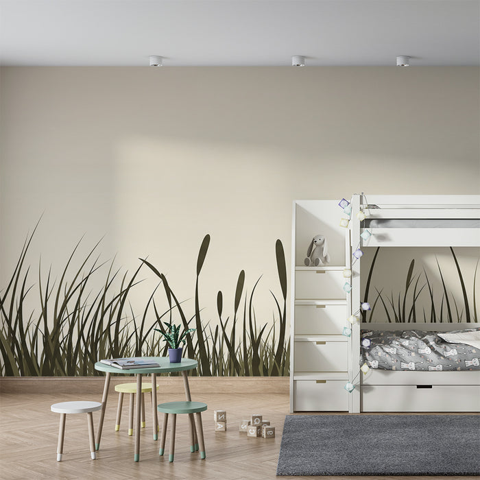 Nursery room wallpaper | Softness of herbs and natural shades