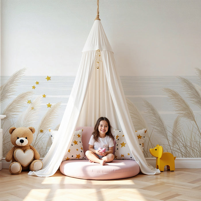 Lastenhuoneen tapetti | Meriheinien lempeys ja rauhallinen horisontti