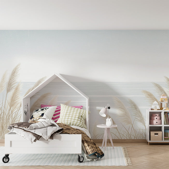 Lastenhuoneen tapetti | Meriheinien lempeys ja rauhallinen horisontti