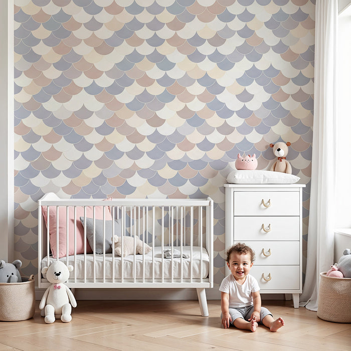 Beebitoa seina- või tapeet | Pasteltoonides pehmed soomused