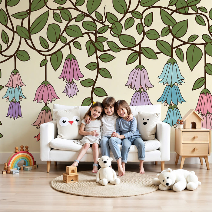 Barnetapet | Fargerike og elegante hengende blomster