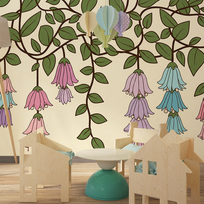 Barnetapet | Fargerike og elegante hengende blomster