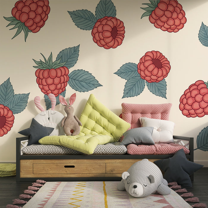 Barntapet | Delikata hallon på mjuk bakgrund