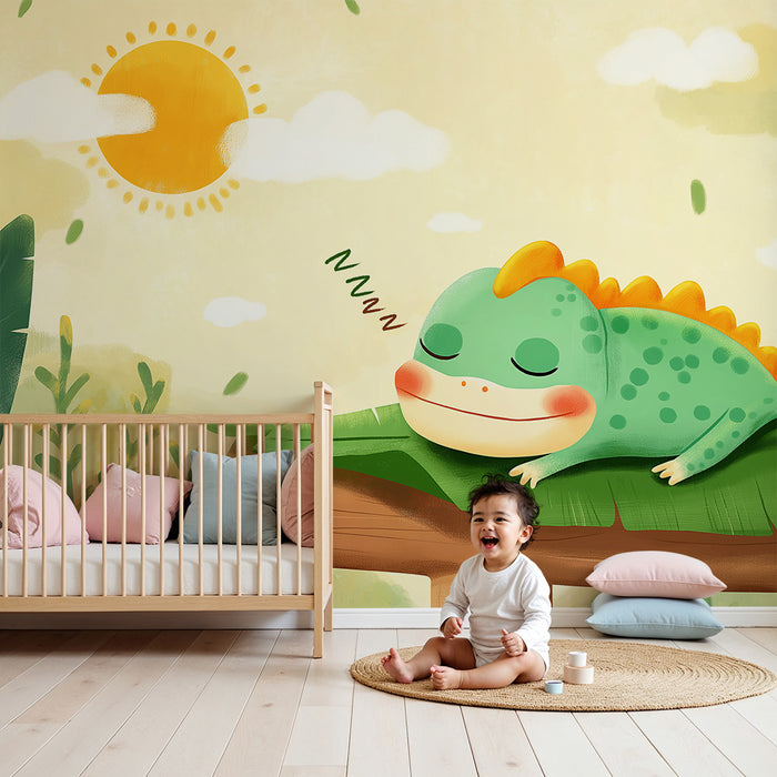 Barntapet | Sovande groda under tropisk sol