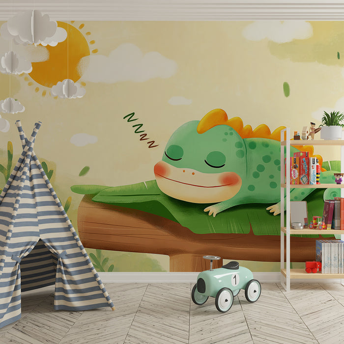 Barntapet | Sovande groda under tropisk sol