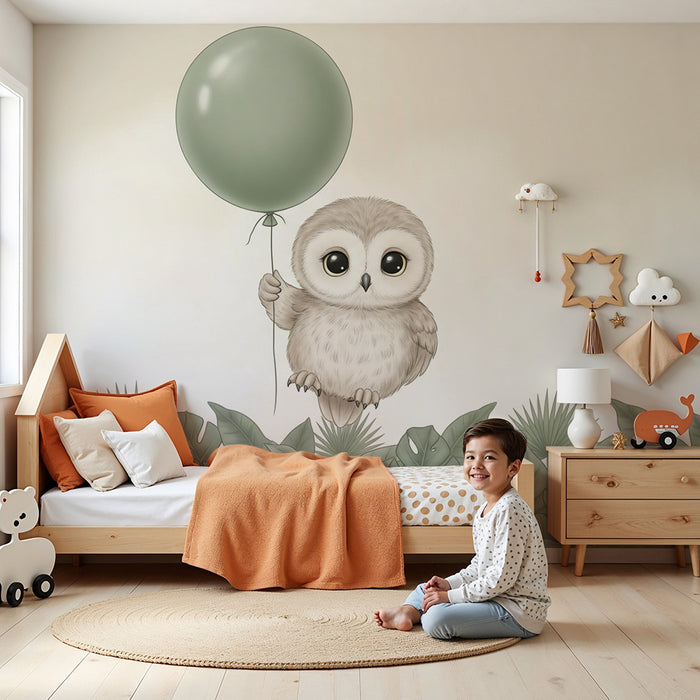 Paberi tapeet beebi tuba | Armas öökull palliga džunglis