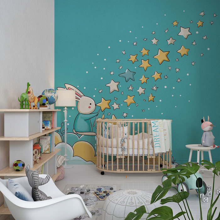 Lastenhuoneen tapetti | Taikasusi ja kimaltelevat tähdet