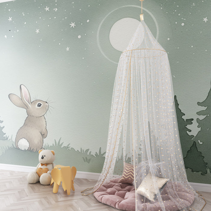 Papel de parede quarto bebê | Zajec pod luno