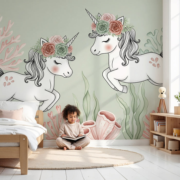 Barntapet | Förtrollande undervattens enhörningar