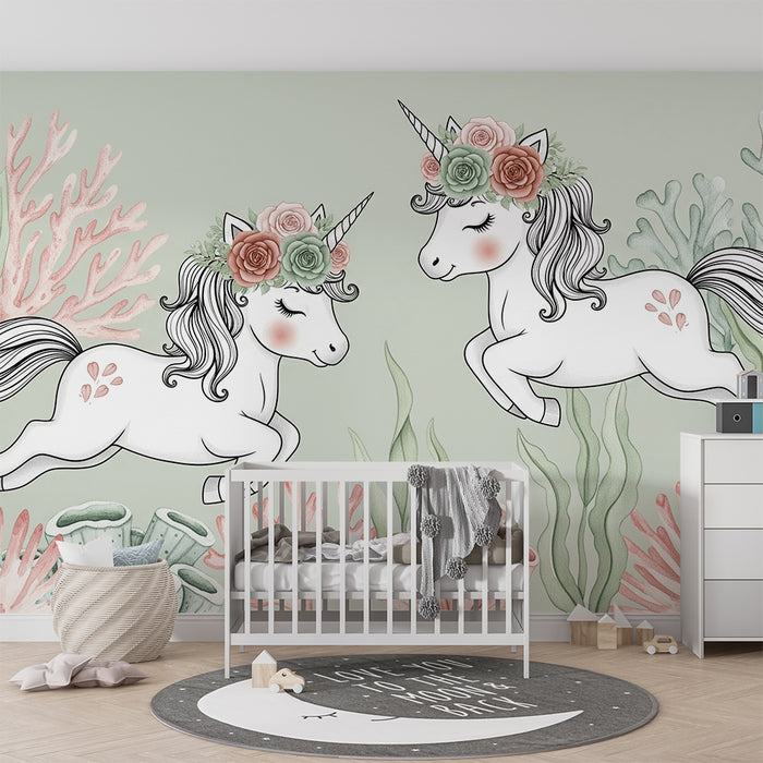 Barntapet | Förtrollande undervattens enhörningar