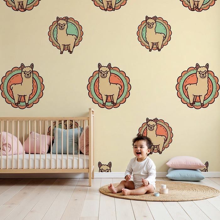Babykamerbehang | Minilama's