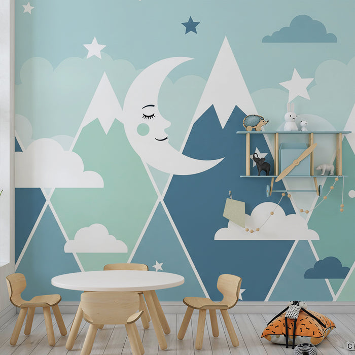 Papel de parede quarto bebê | Planine i zvjezdano nebo