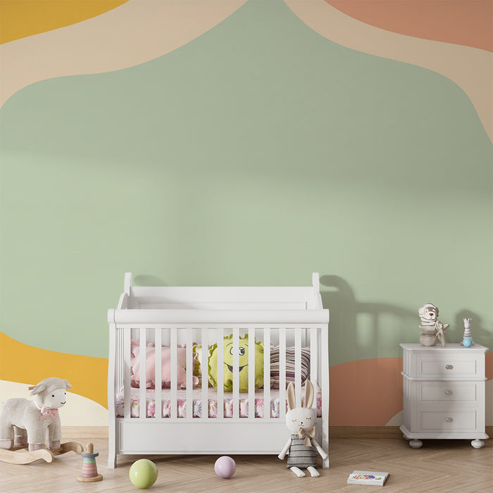 Nursery wallpaper | Soft, soothing abstract patterns
