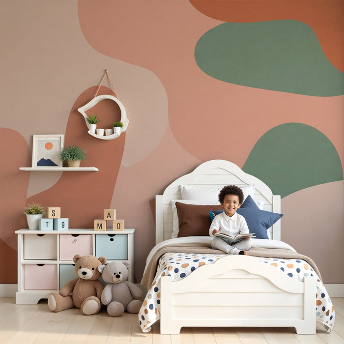 Tapete za bebe sobu | Apstraktni uzorci u nježnim i umirujućim tonovima