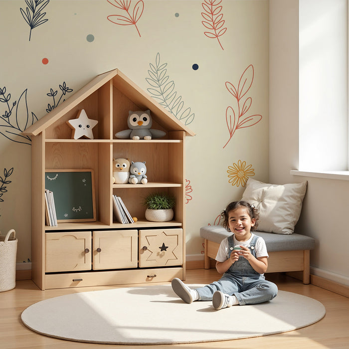 Nursery wallpaper | Delicate floral patterns on a soft background