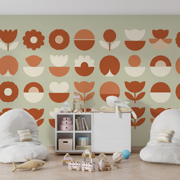 Papier de parede izby pre bábätká | Moderné a upokojujúce kvetinové motívy