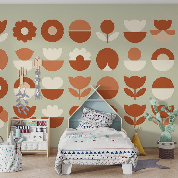 Papier de parede izby pre bábätká | Moderné a upokojujúce kvetinové motívy
