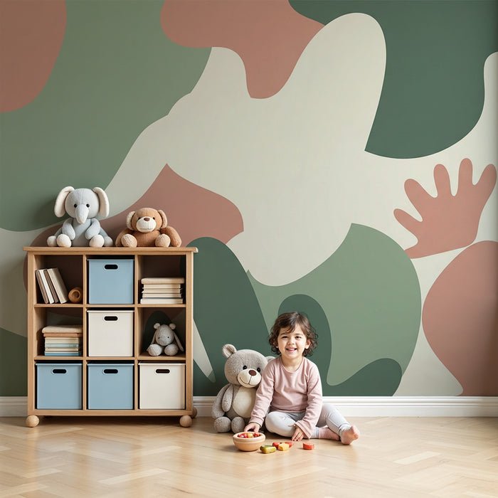 Tapete za bebe sobu | Organski uzorci u nježnim i umirujućim tonovima