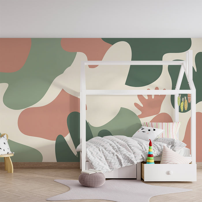 Tapete za bebe sobu | Organski uzorci u nježnim i umirujućim tonovima