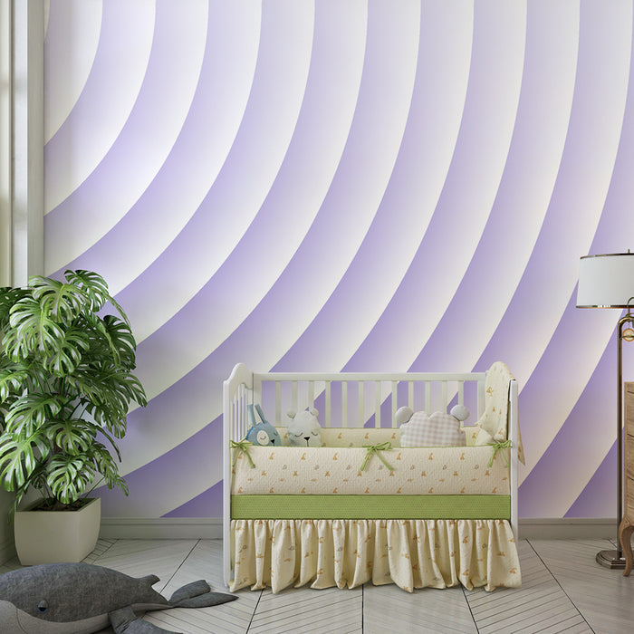 Barntapet | Mjuka vågor i lila