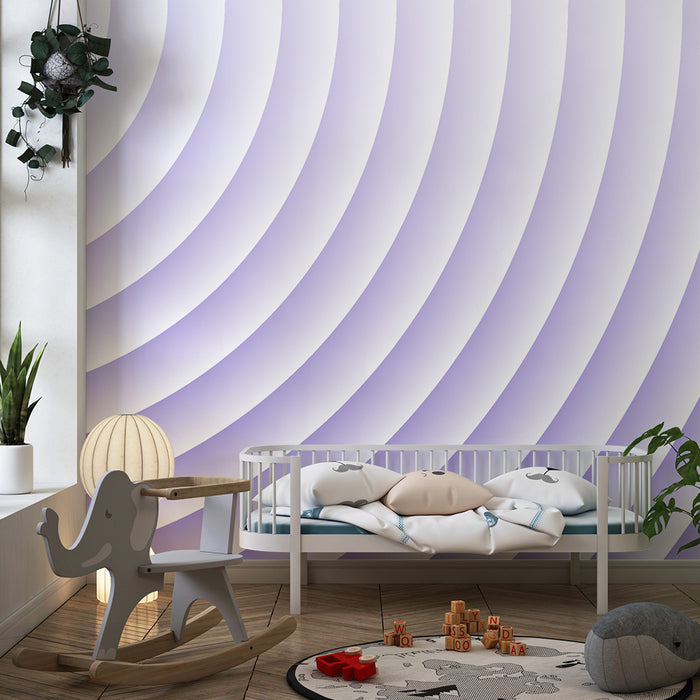 Barntapet | Mjuka vågor i lila