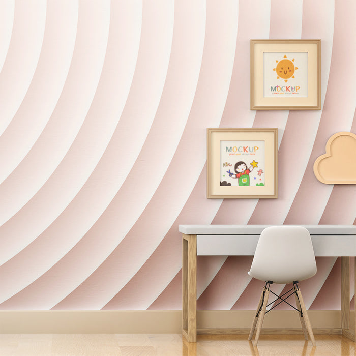 Lastenhuoneen tapetti | Lempeitä ja rauhoittavia aaltoja harmaana