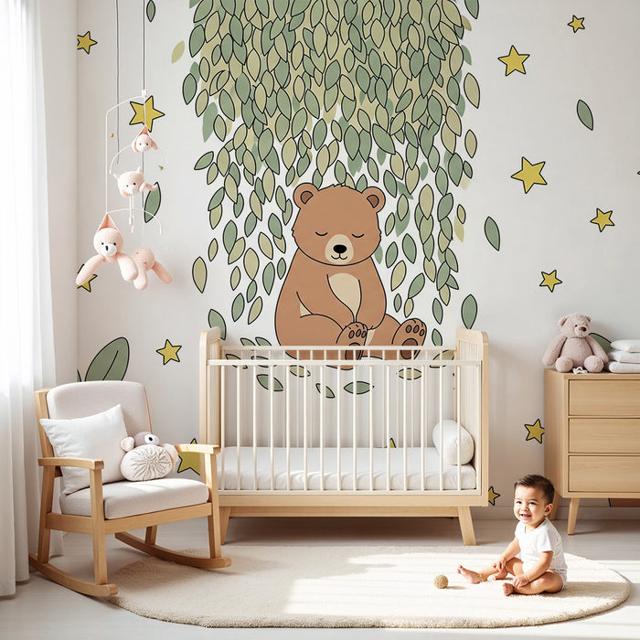 Børneværelse tapet | Vores sovende under stjernerne